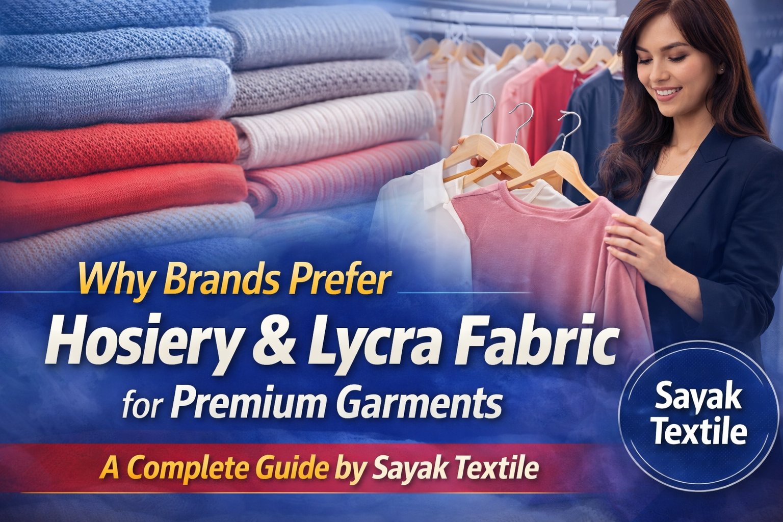 Why Brands Prefer Hosiery & Lycra Fabric for Premium Garments | Sayak Textile